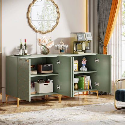 31.5'' Modern Accent Storage Cabinet for Living Room Kitchen (Set of 2 )