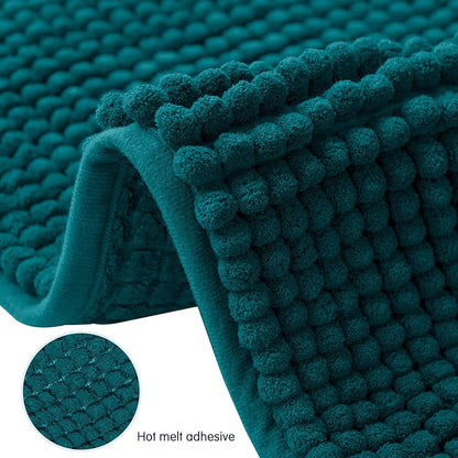Subrtex Luxury Chenille Bath Rugs Soft Bathroom Mats