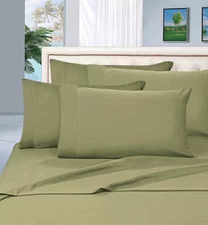 Wrinkle Resistant Luxury 6 pcs Bed Sheet Set 1500 Thread Count Egyptian Quality Silky Soft