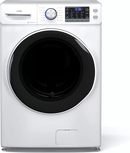 KoolMore FLW-3CWH Front Load Machine, 2.7 Cu. Ft, Space Saving Unit with 20-Minute Quick, 12 Washing Cycles, Quiet Inverter Motor [120V],
