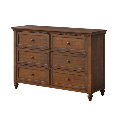 Benedikt 54" Wide 6 Drawer Dresser