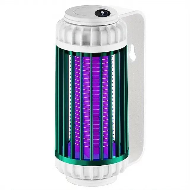 Mosquito Trap Electric USB Portable Silent Killer Lamp Electric Bug Zapper Inhalation Mosquito Killer Lamp Household Outdoor Rechargeable Mosquito Trap Wall Mountable Desktop Friendly