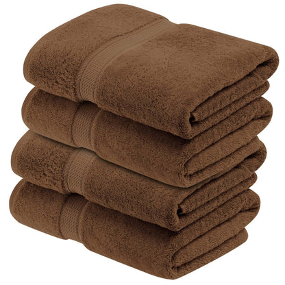 Superior Egyptian Cotton Pile Heavyweight Bath Towel Set of 4