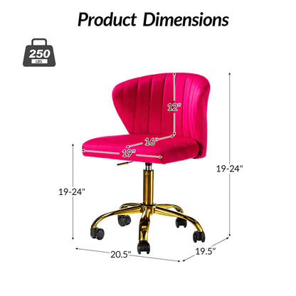 Chandra Velvet Office Chair