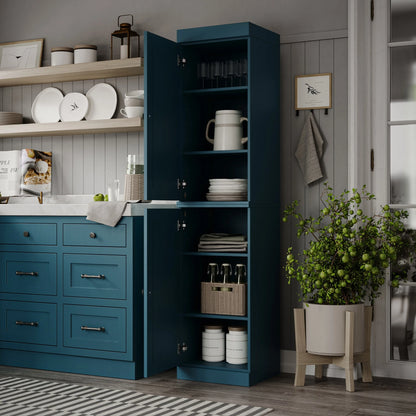 100% Solid Wood 16.5" Kitchen Pantry Cabinet with Doors by Palace Imports