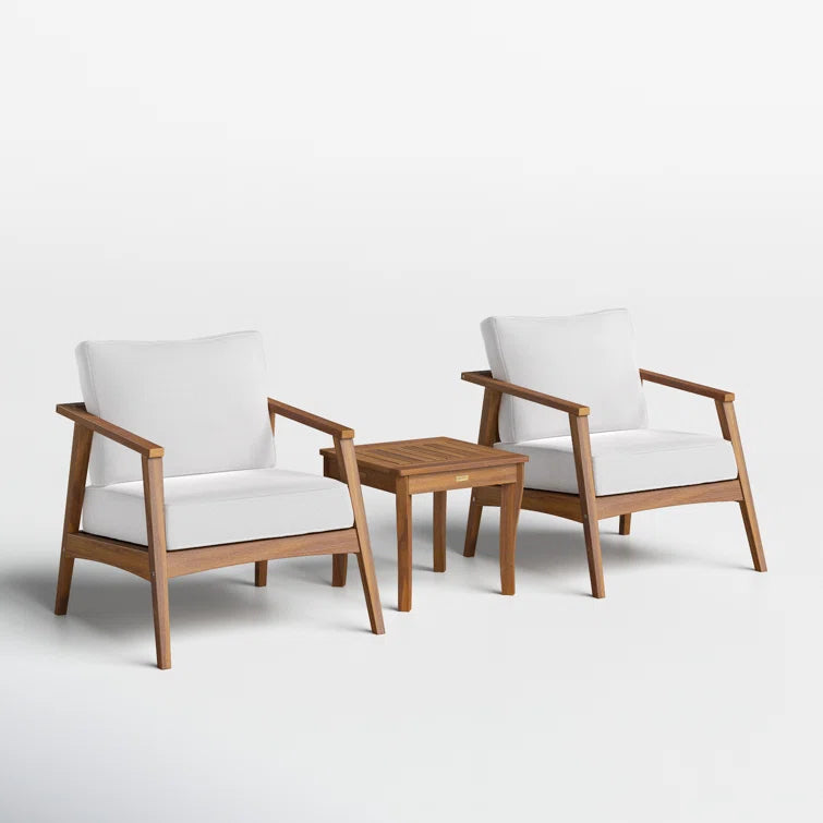 Akiva 2 - Person Outdoor Seating Group with Cushions