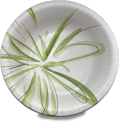 Amazon Basics Everyday Disposable Paper Bowls, 10 oz, Microwave Safe, Soak Proof, White, 70 Count