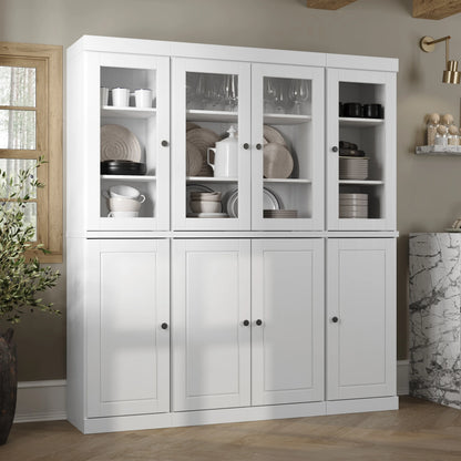 100% Solid Wood 65" Kitchen China Pantry Buffet by Palace Imports - 65" x 71.5"
