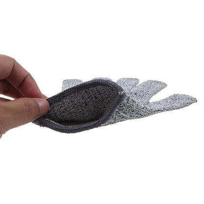 BooBooNoMore Kevlar No Cut Kitchen Gloves - Machine-Washable - High-Grade Polyethene - Lightweight - Kitchen, Grey - Large