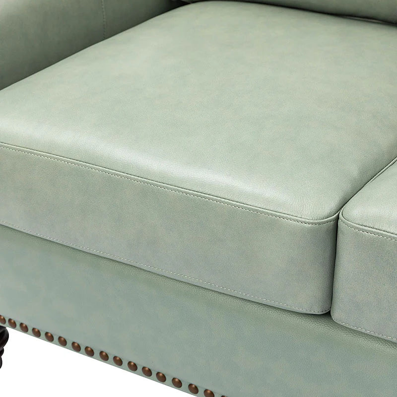 Christoph 84" Genuine Leather Sofa