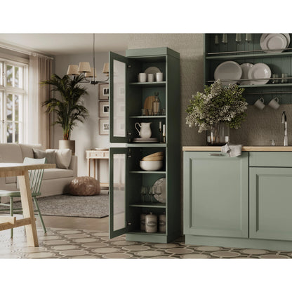 100% Solid Wood 16.5" Kitchen Pantry Cabinet with Doors by Palace Imports