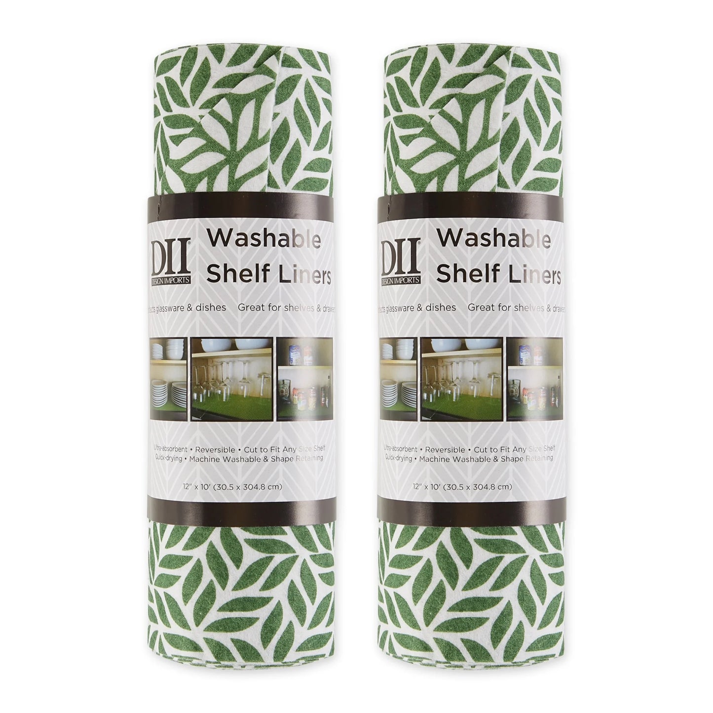 DII Grey Lattice Shelf Liner (Set of 2)
