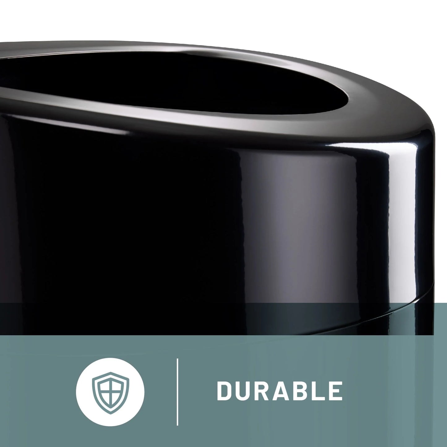 Large Trash Can, 30-Gallon Metal Garbage Can, Receptacle