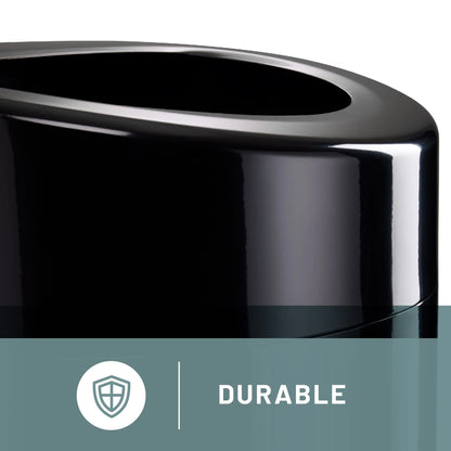 Large Trash Can, 30-Gallon Metal Garbage Can, Receptacle