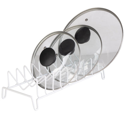 Kitchen Details Lid Organizer in White - 13.98" x 6.69" x 5.51"