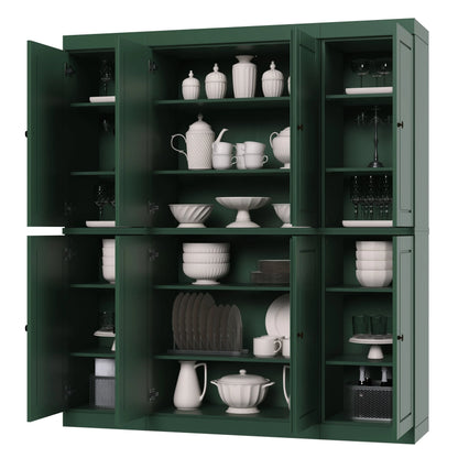 100% Solid Wood 65" Kitchen China Pantry Buffet by Palace Imports - 65" x 71.5"