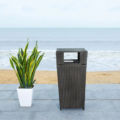 SAFAVIEH Outdoor Jennie Trash Bin (Fully Assembled)
