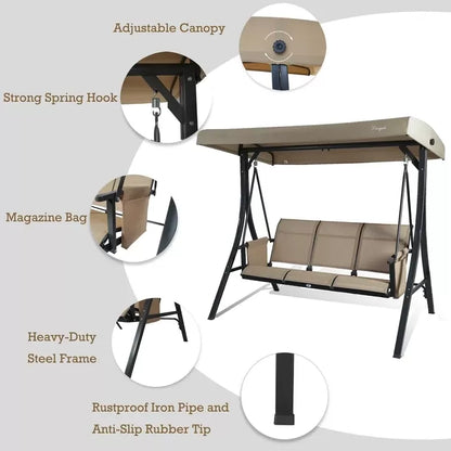 Otteridge Patio Porch Swing with Stand