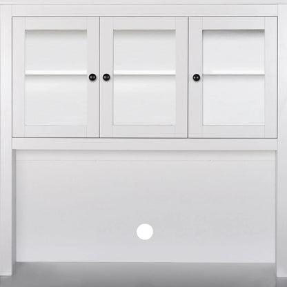 VEIKOUS Pantry Kitchen Cabinet Storage with Microwave Stand and 3 Adjustable Shelves
