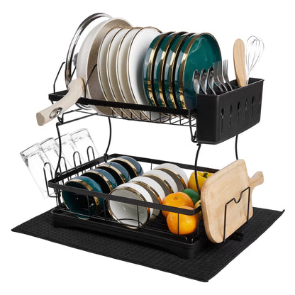 Dish Drying Rack with Drainer