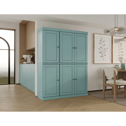 Palace Imports 100% Solid Wood 48.5" China Pantry Cabinet with Solid or Clear Glass Doors and Adjustable Shelves - 48.5" x 71.5"