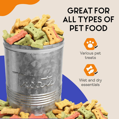 Amici Home Retro Treats Storage Canister With Lid for Pet Food