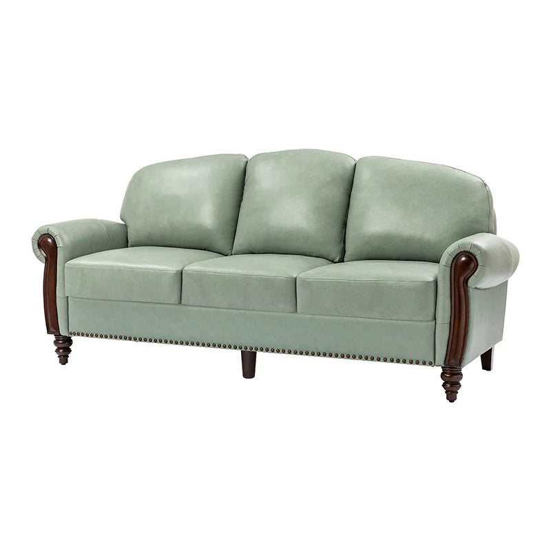 Christoph 84" Genuine Leather Sofa