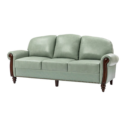 Christoph 84" Genuine Leather Sofa