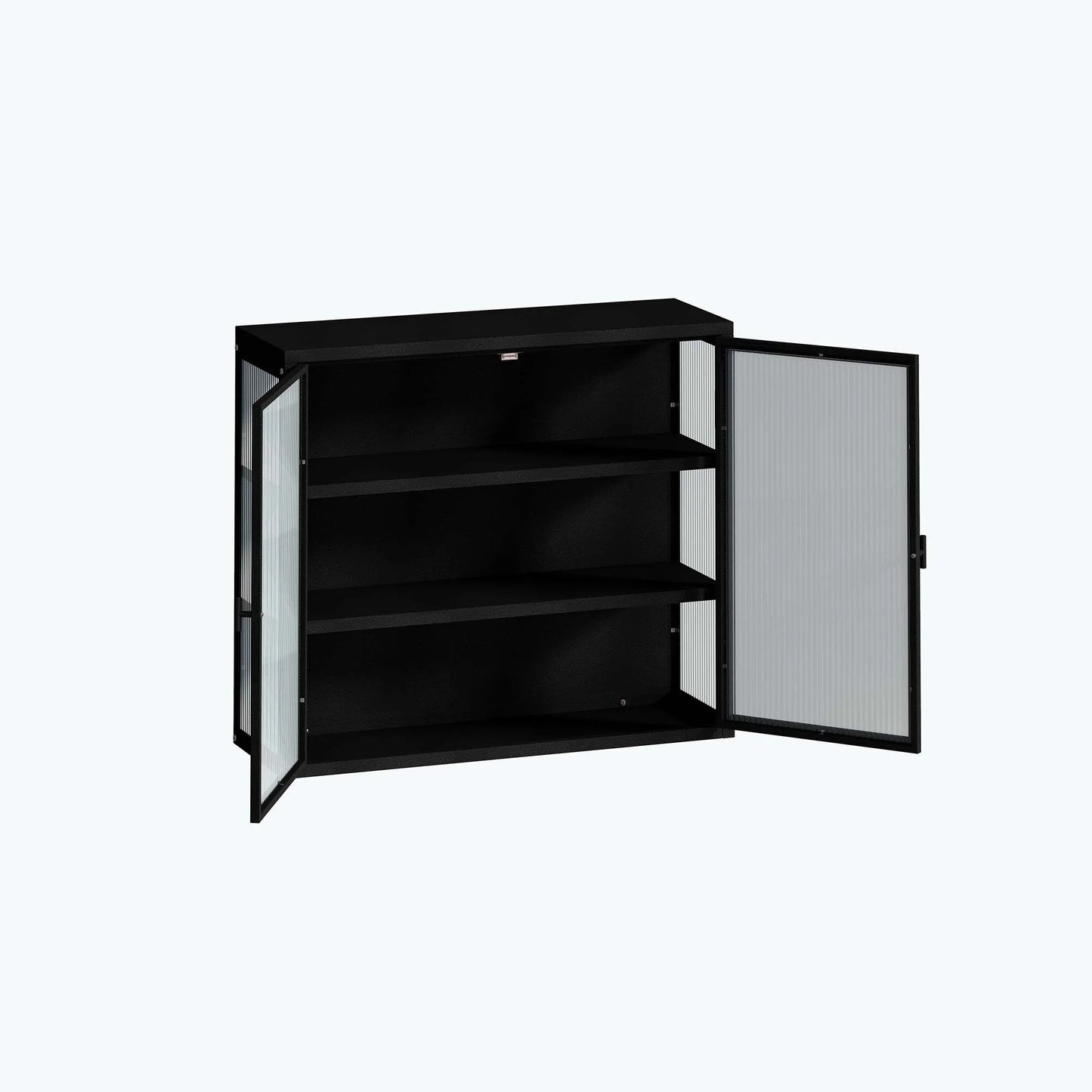 Retro Style Glass Door Wall Cabinet