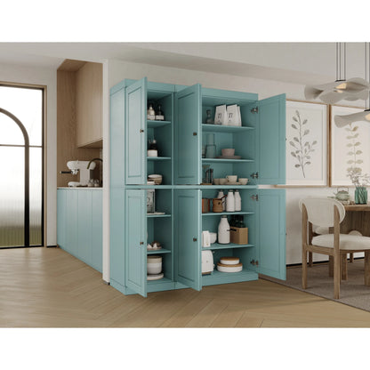 Palace Imports 100% Solid Wood 48.5" China Pantry Cabinet with Solid or Clear Glass Doors and Adjustable Shelves - 48.5" x 71.5"