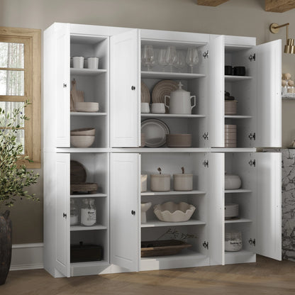 100% Solid Wood 65" Kitchen China Pantry Buffet by Palace Imports - 65" x 71.5"