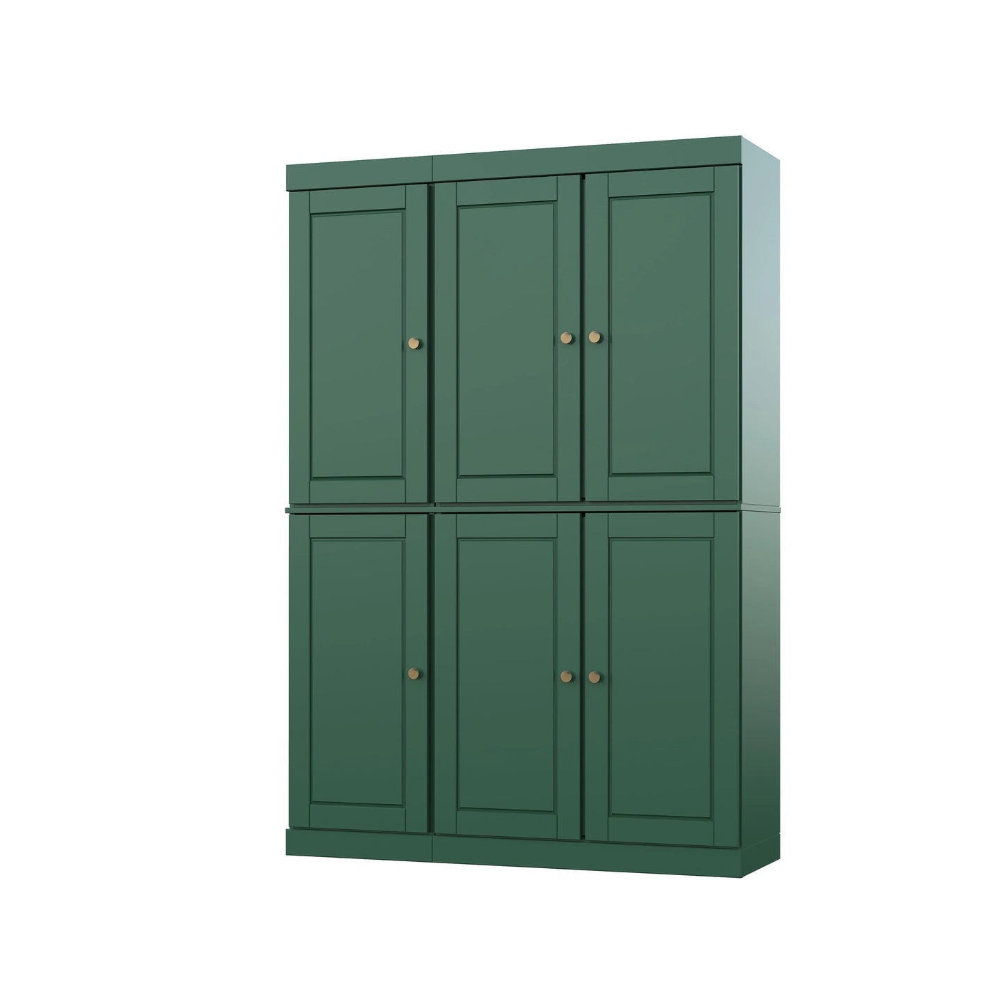Palace Imports 100% Solid Wood China Pantry with Glass or Solid Wood Doors and 2-Drawers - 48.5" x 71.5"