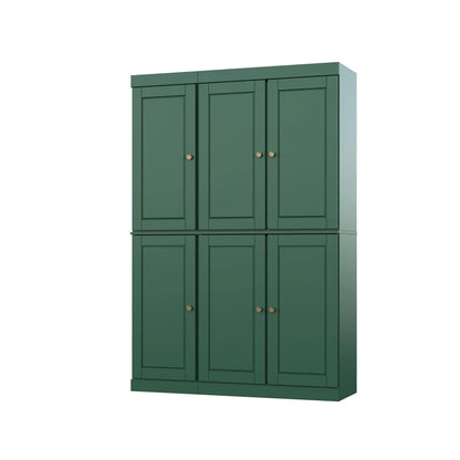 Palace Imports 100% Solid Wood China Pantry with Glass or Solid Wood Doors and 2-Drawers - 48.5" x 71.5"