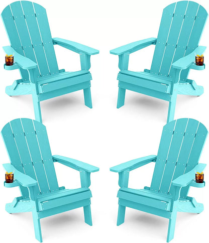 Adirondack Chair ,Patio Chairs 5 Steps Easy Installation,Widely Used in Outdoor, Fire Pit, Deck, Outside, Garden, Campfire Chairs