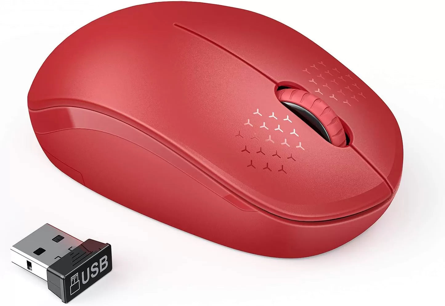 seenda Wireless Mouse, 2.4G Noiseless Mouse with USB Receiver - Portable Computer Mice for PC, Tablet, Laptop with Windows System - Mint Green
