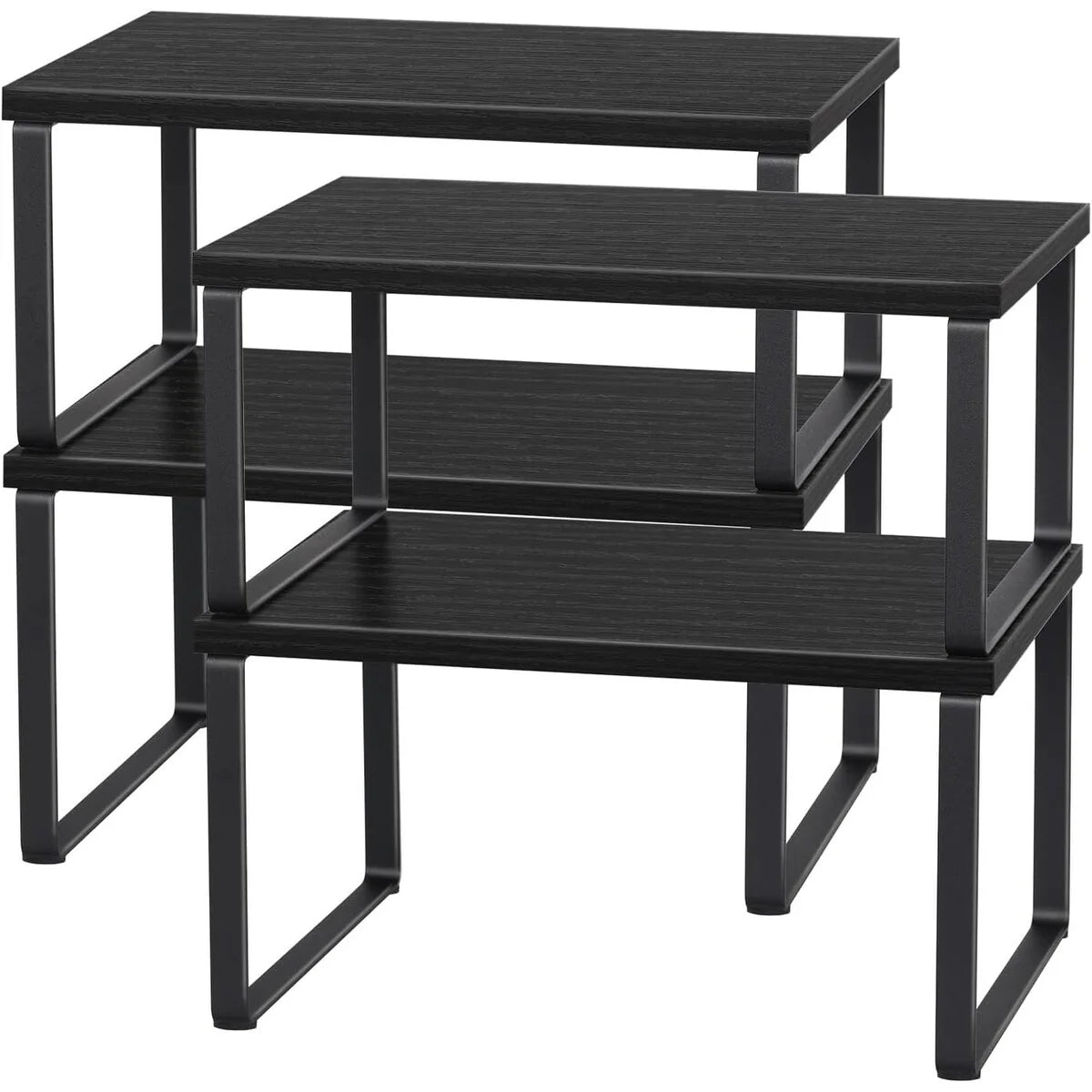 Stackable Kitchen Cabinet Shelves Organizer