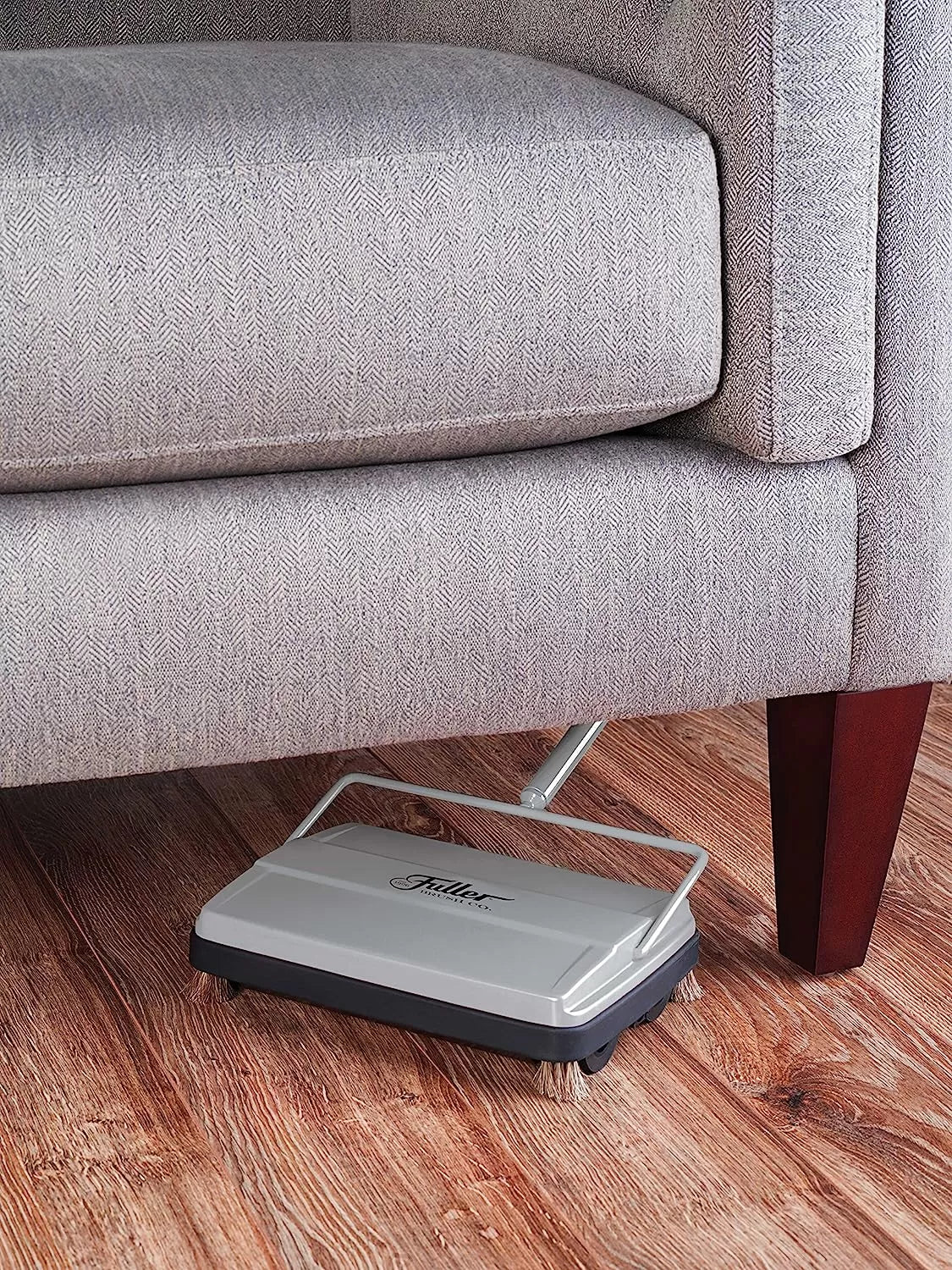 Fuller Brush 17027 Carpet & Floor Sweeper- Mini Stick Cleaner For Hardwood Surfaces, Wood Floors, Laminate, Tile- Small & Portable For The Home Or Office - Cleans Dust Pet Hair- Electrostatic & Silent