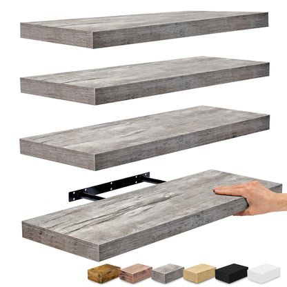 Sorbus Floating Wall Shelves Wall Mounted (4 Pack)