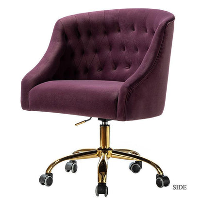 Penelope Velvet Tufted Office Chair