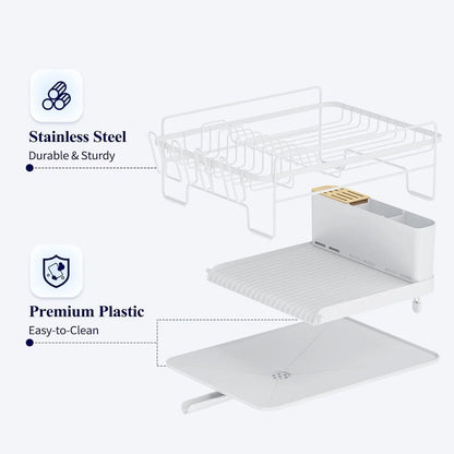 26.7'' Kitsure Large Dish Drying Rack - Extendable Dish Rack