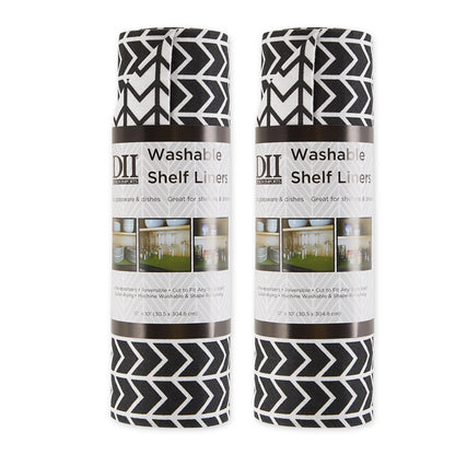DII Grey Lattice Shelf Liner (Set of 2)
