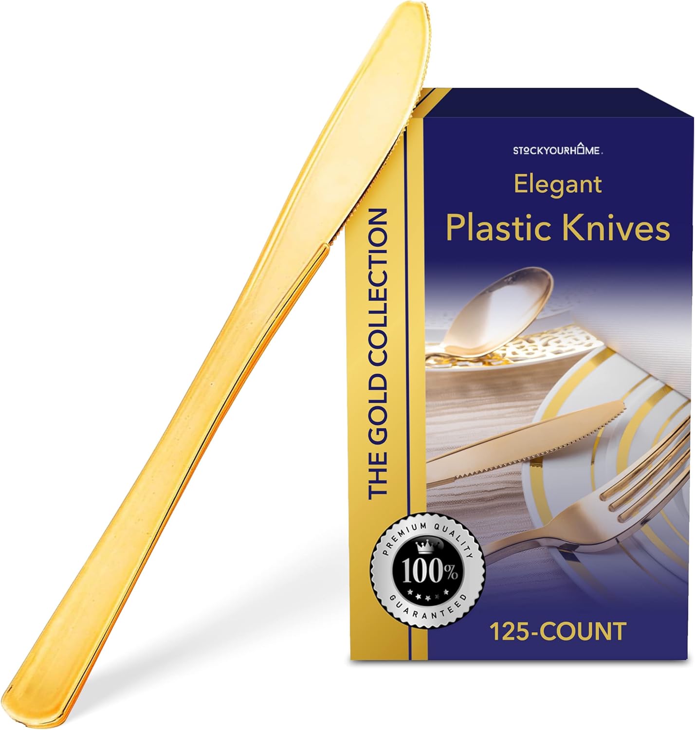 Stock Your Home 125 Disposable Heavy Duty Plastic Forks, Fancy Plastic Silverware Looks Like Real Cutlery - Utensils Perfect for Catering Events, Restaurants, Parties and Weddings (Silver)