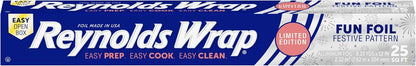 Reynolds Wrap Aluminum Foil Pack, Aluminum Foil Roll Double Pack, Easily Moldable Around Food for a Tight Seal, Great for Covering Dishes and Storing Leftovers, 2 Pack, 175 Sq. Ft. Rolls