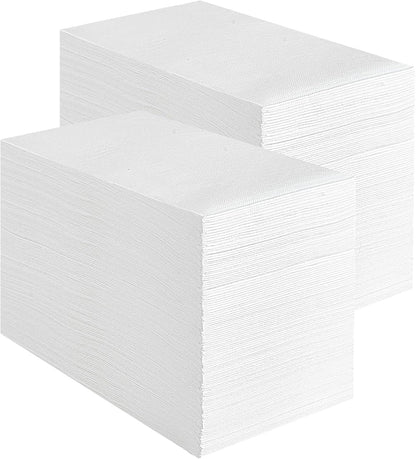 Vplus 200 Pack Paper Napkins Guest Towels Disposable Premium Quality 3-ply Dinner Napkins Disposable Soft, Absorbent, Perfect for Kitchen, Wedding, Parties, Dinners or Events (Gold)
