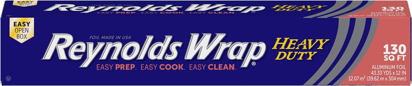 Reynolds Wrap Heavy Duty Aluminum Foil, 18 Inch Width, 75 Square Feet