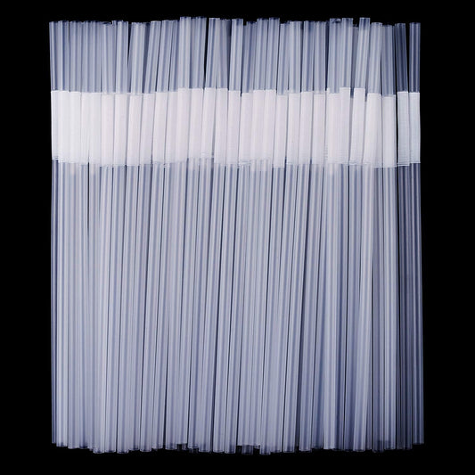 Zmaxqii 300 Pcs Colorful Flexible Plastic Straws, BPA-Free Disposable Bendy Straws, 10.2" Long and 0.23'' Diameter