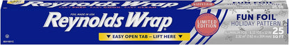Reynolds Wrap Aluminum Foil Pack, Aluminum Foil Roll Double Pack, Easily Moldable Around Food for a Tight Seal, Great for Covering Dishes and Storing Leftovers, 2 Pack, 175 Sq. Ft. Rolls