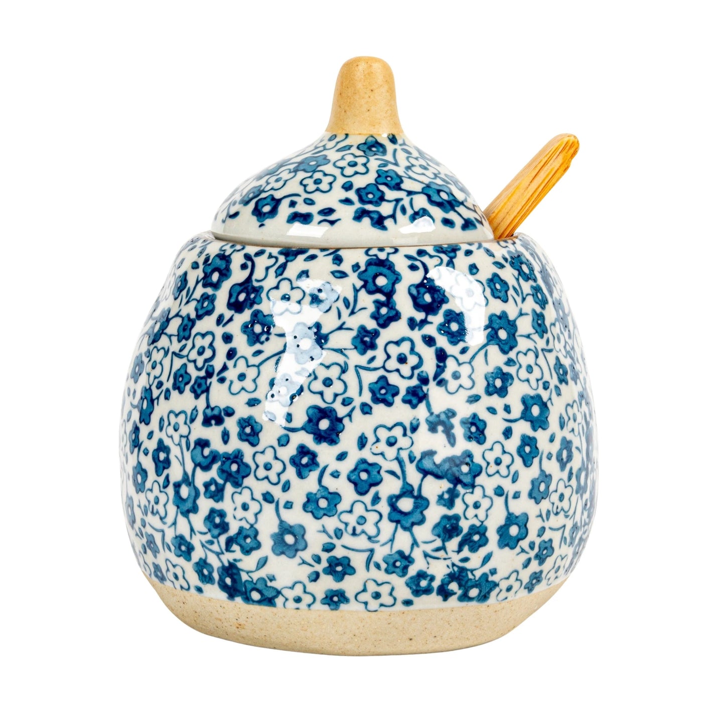 Hand-Painted Stoneware Sugar & Creamer (Set of 2 Pieces)