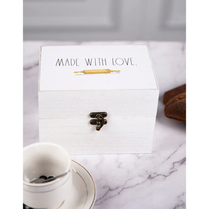 Rae Dunn Antique Recipe Box - Dividers not Included