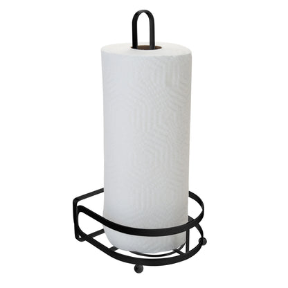 Kitchen Details Industrial Collection Paper Towel Holder in Matte Black - 6.26" x 6.5" x 13.66"